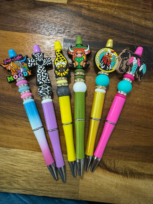 Beaded pens