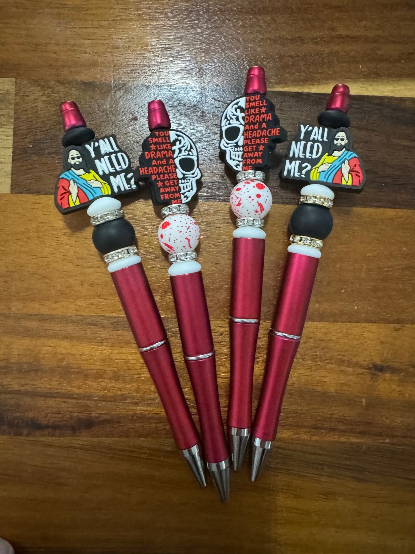 Beaded pens