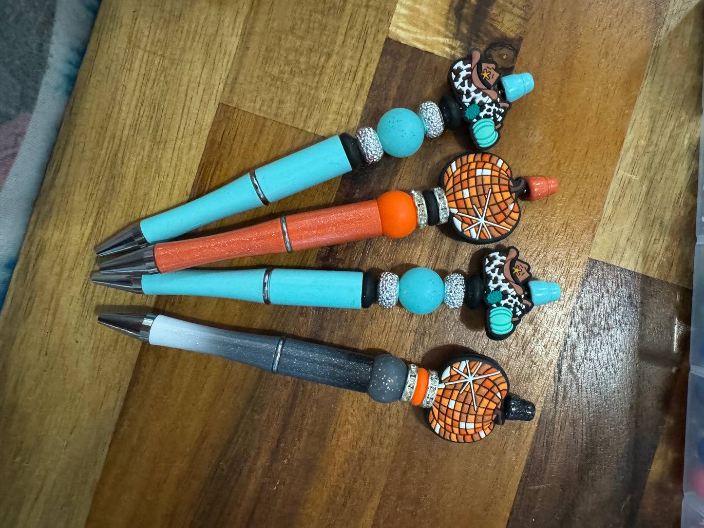 Beaded pens